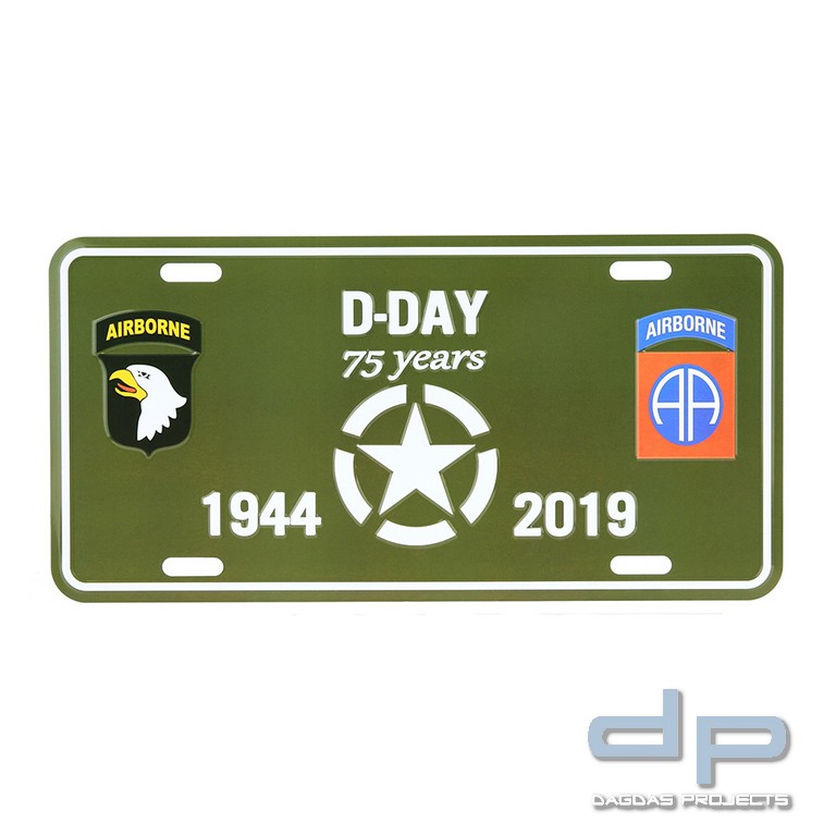 Nummernschild D-Day 75 Years Star