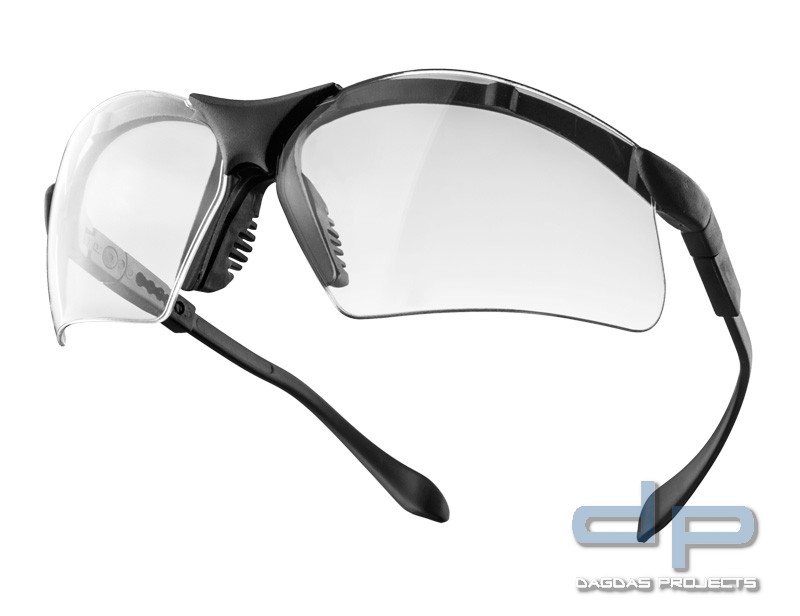 Schutzbrille in Schwarz VPE 12