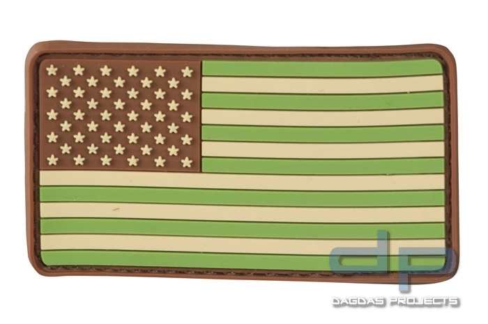 3D Rubber Patch USA 65 x 35 Multicam