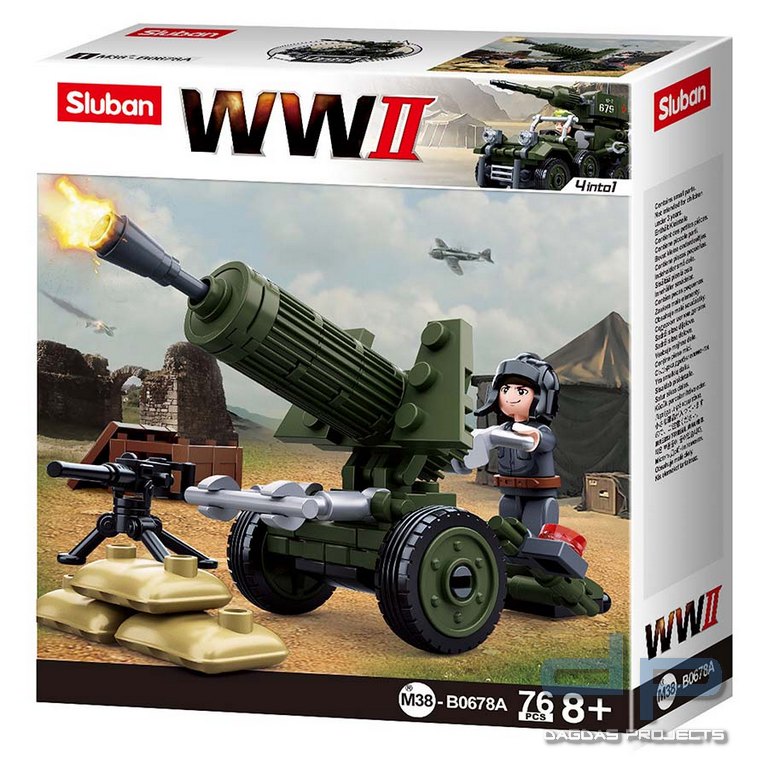Sluban WWII 4in1 Army model A M38-B0678A #16130