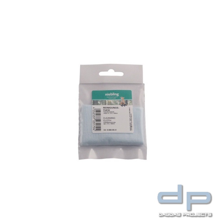 Niebling Reinigungstuch, 210 x 160mm, hellblau, Polyester/Zellstoff