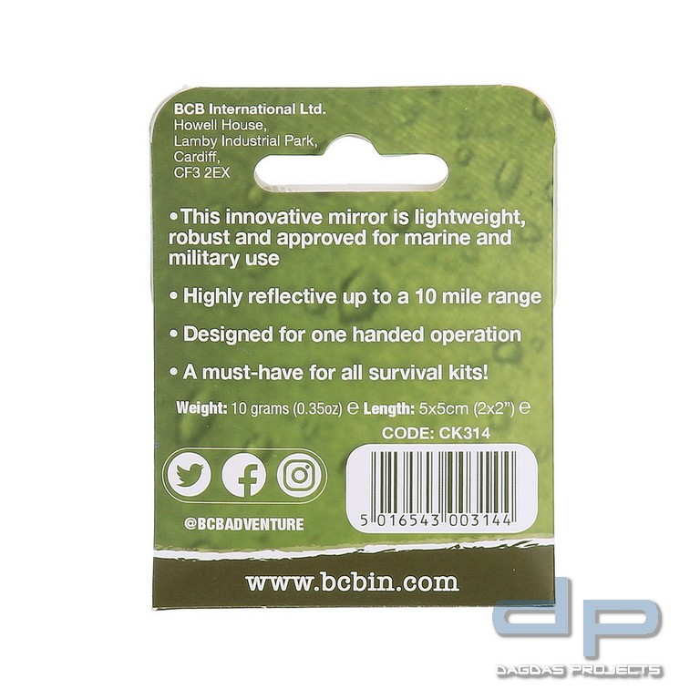 BCB Heliograph Notsignalspiegel CK314