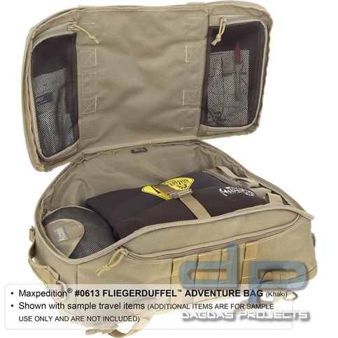 Maxpedition Fliegerduffel Adventure Bag in Schwarz