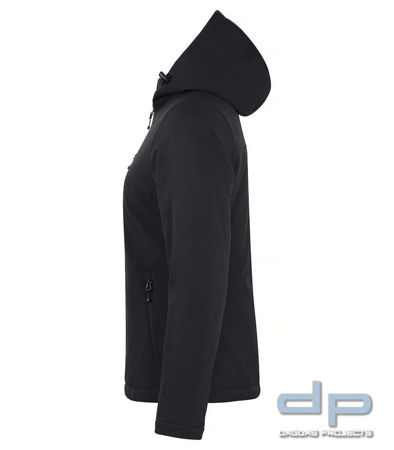 Behörden Padded Softshelljacke mit Kapuze Damen in verschiedenen Farben mit Wunschaufdruck