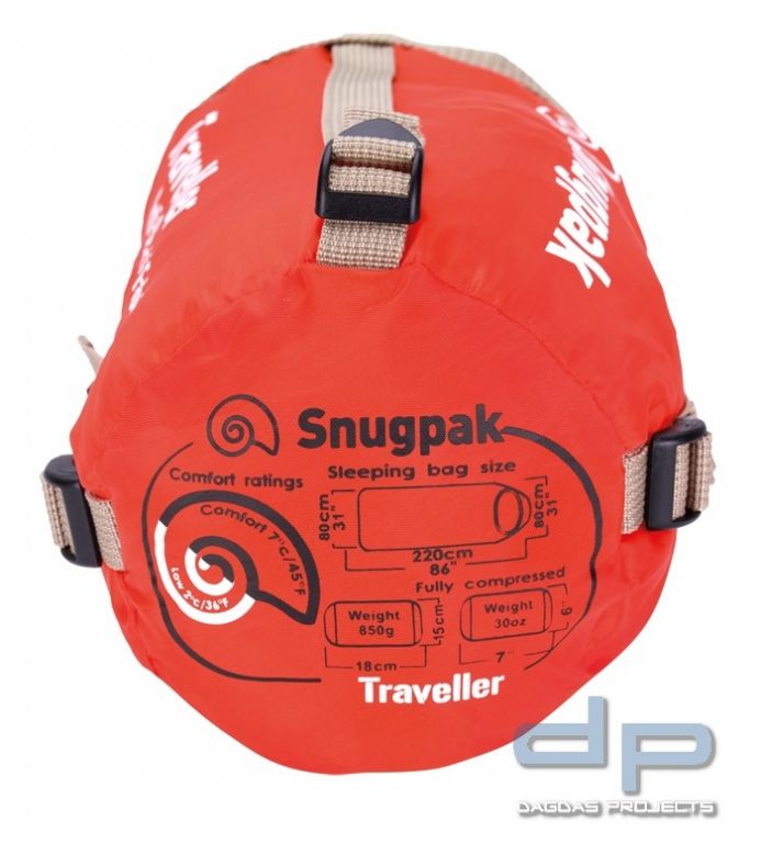 Snugpak Schlafsack Travelpak Traveller Petrol Blue