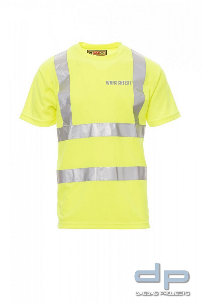 Payper Warnschutz T-shirt "AVENUE" in verschiedenen Farben mit Wunschaufdruck auf Brust und Rücken