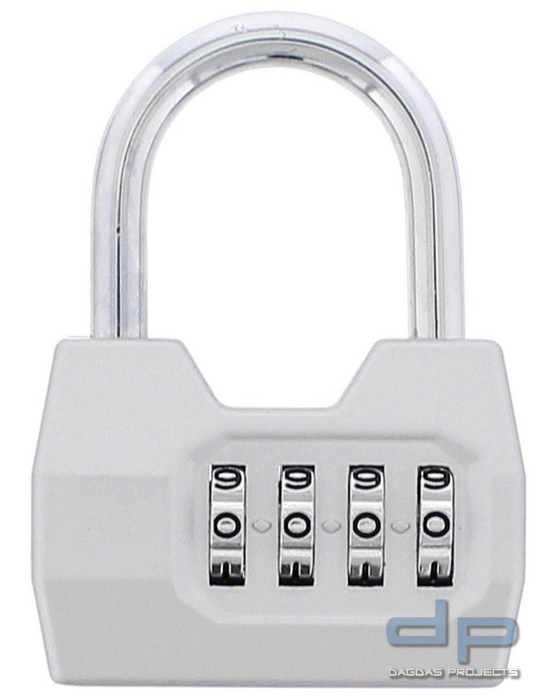 Zahlen-Vorhängeschoss Weiß