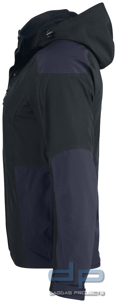 Unisex Trekkingjacke Behörde inklusive Wunschaufdruck in reflex silber