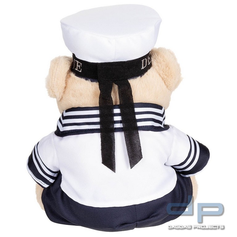 Teddybär, "Marine", mit Anzug und Kappe, ca. 28 cm
