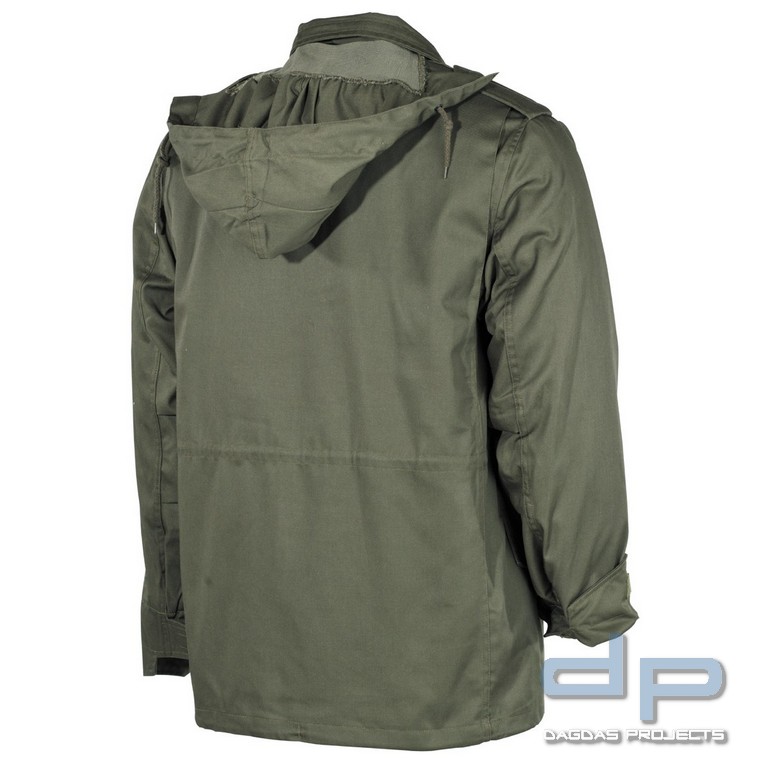 US Feldjacke M65, oliv, m. auskn. Steppfutter