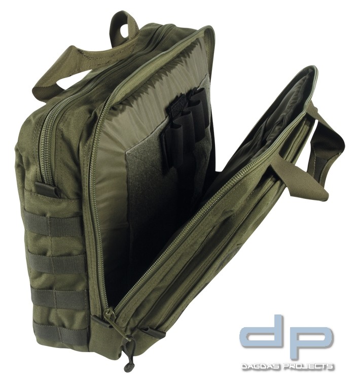 Berghaus Academy Ops 20 Document Bag in Schwarz und Oliv