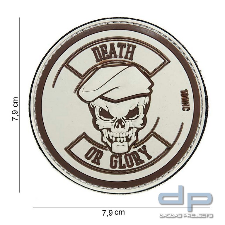 Emblem 3D PVC Death or Glory beige