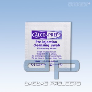 Clinipac-Alcohol-Swab Karton mit 100 Stück