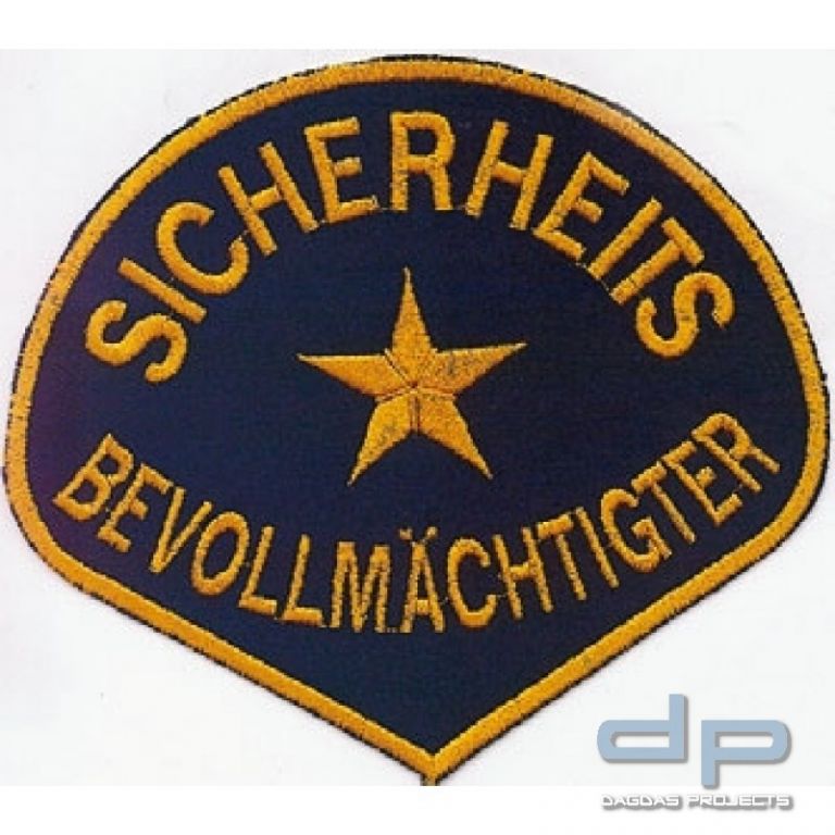 Sicherheitsbevollmächtigter Stoffabzeichen aus 100% Polyester