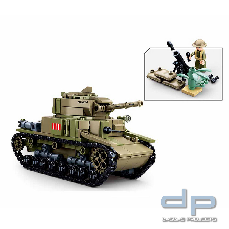 Sluban Medium Italian tank 2in1 M38-B0711 #16148
