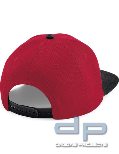 Original Flat Peak 6 Panel Snapback Cap in verschiedenen Farben