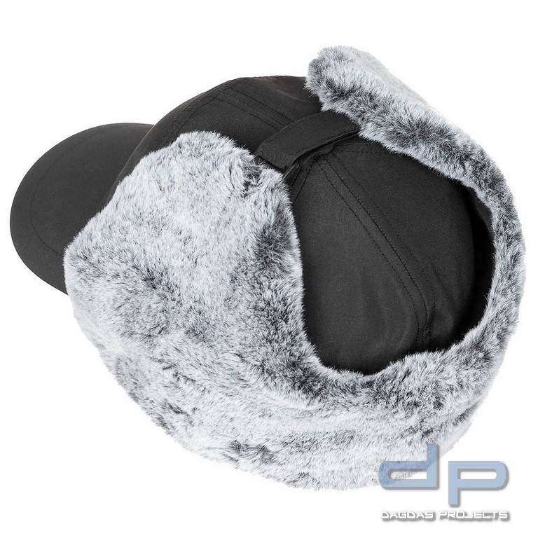 Winter Cap, "Trapper", schwarz