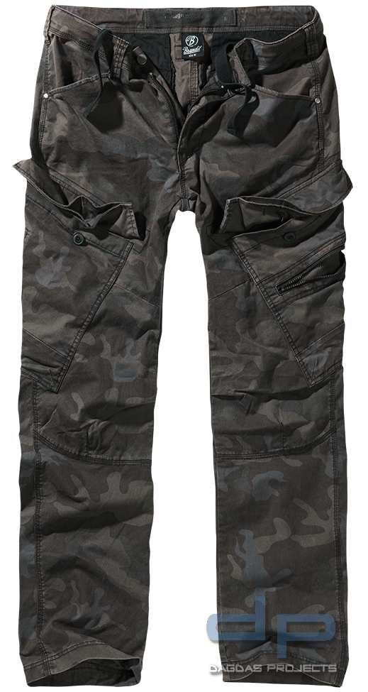 Brandit Adven Slim Fit Trousers in darccamo Größe: XXL