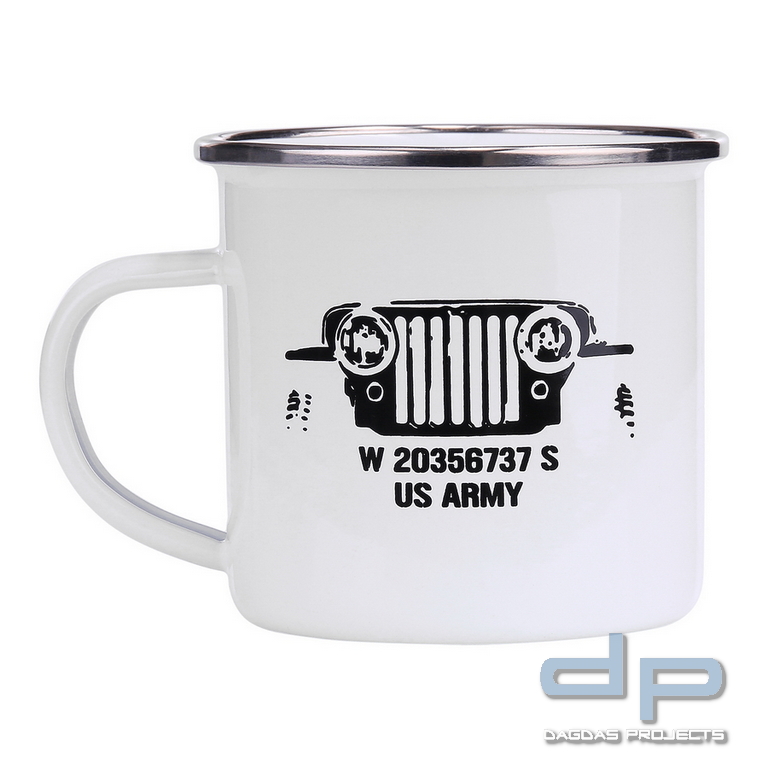 Enamel mug US Army in verschiedenen Farben