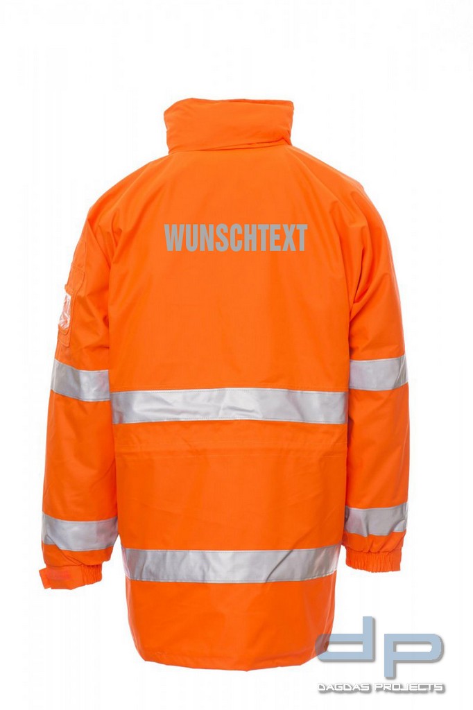 Payper Warnschutzparka "AIRPLUS" mit Wunschaufdruck in reflex silber