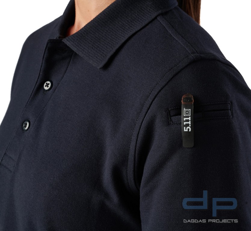 5.11 Utility Polo - Women's - Short Sleeve in Schwarz und Dark Navy