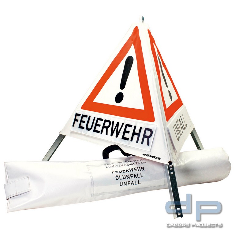 Dönges Klett-Faltsignal, 700 mm, retroreflektierend, ohne Klettschilder