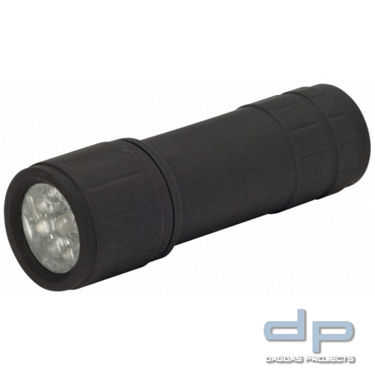 Power-LED Flashlight "Longlife" - 9 superhelle LEDs