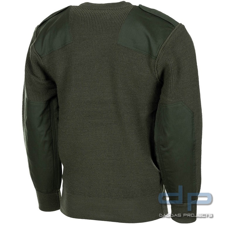 BW Pullover, mit Brusttasche, oliv