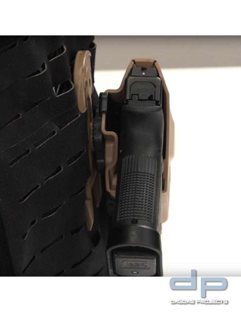 SAFARILAND® Molle MLS 2-Loch-Gabel 6004-16 und Adapter für Holstermontage