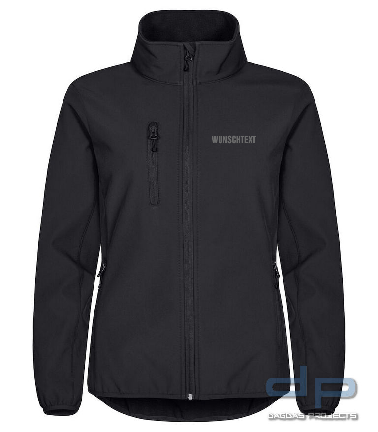 Behörden Classic Softshell Jacket Lady in verschiedenen Farben mit Aufdruck nach Wunsch auf Brust un