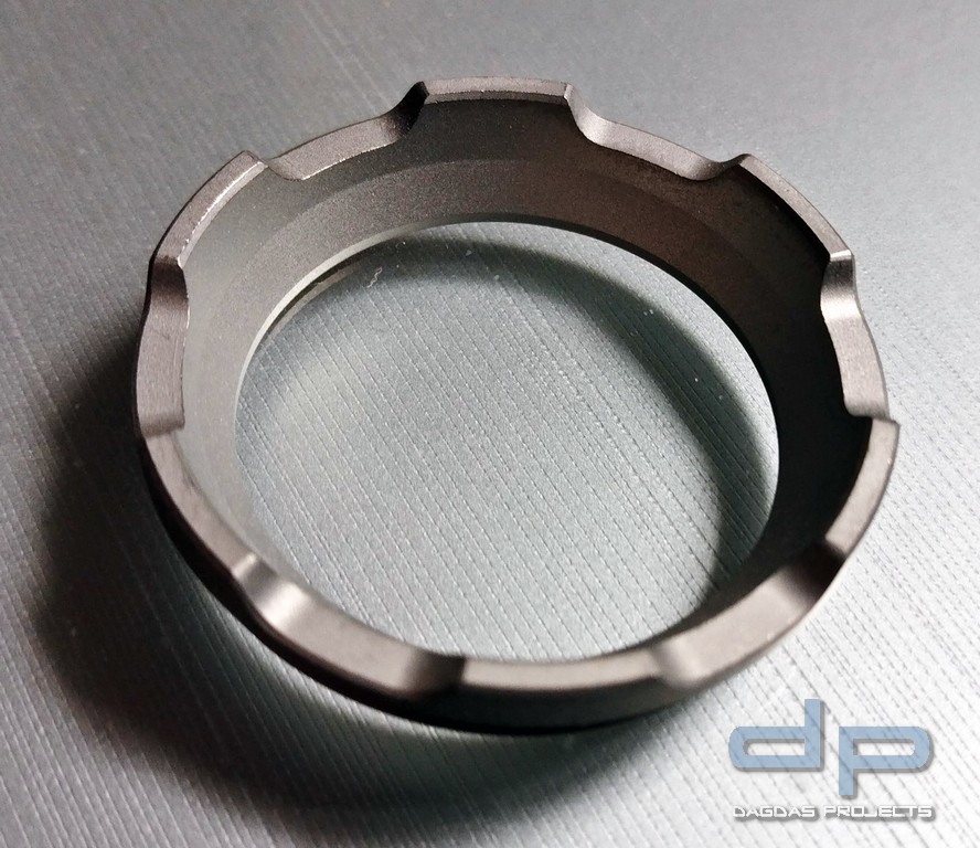 Klarus Edelstahl Bezel silber matt