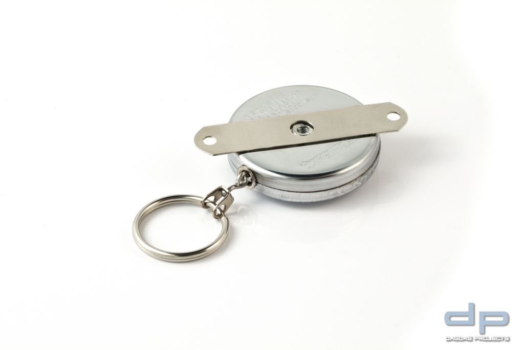 KEY-BAK, Leiste mit 2 Löchern + Kette 60 cm chrom