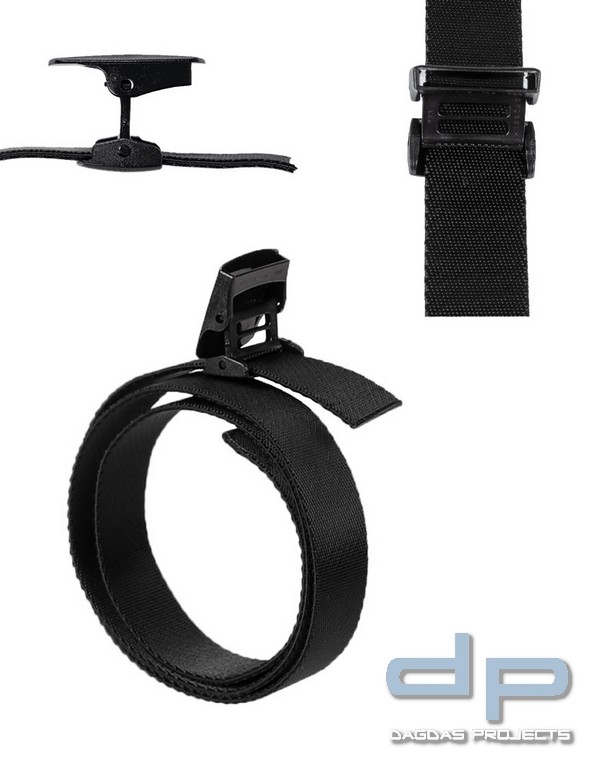 HOSENGÜRTEL QUICK RELEASE ELASTIC 38MM SCHWARZ VPE 5