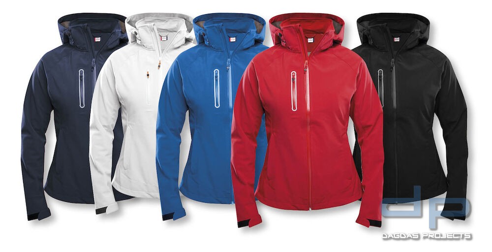 Damen Behörden Softshelljacke "Milford Jacket Ladies" in verschiedenen Farben mit Aufdruck nach Wuns