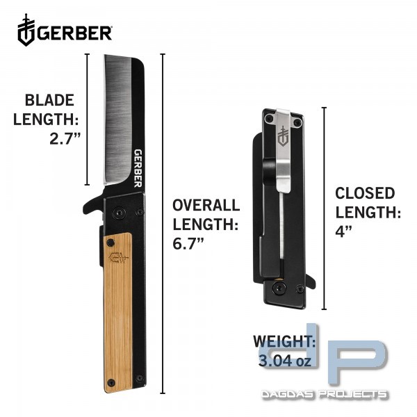 GERBER TASCHENMESSER QUADRANT BAMBOO