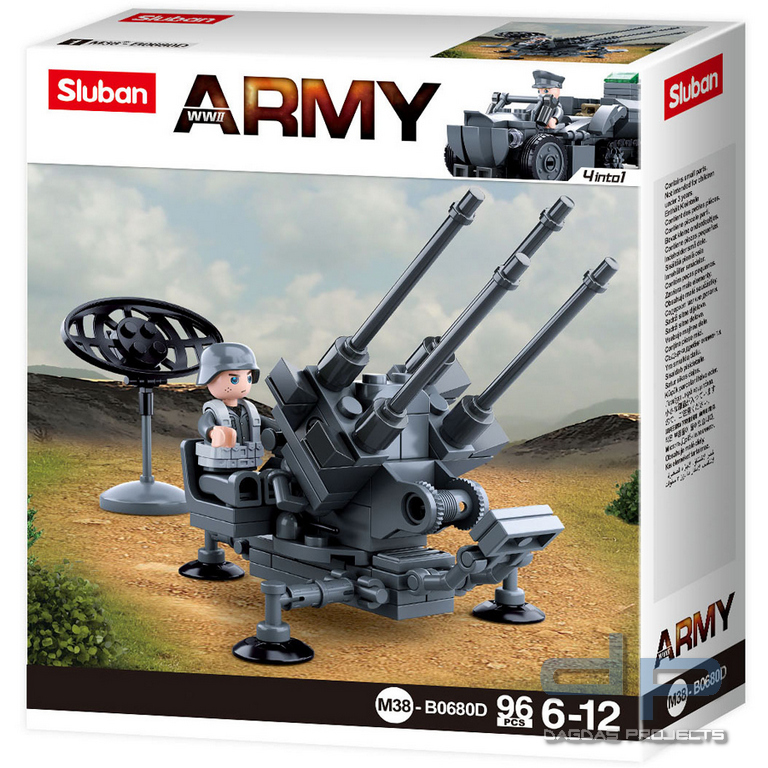 Sluban German Army Air-defense artillery M38-B0680D #16135