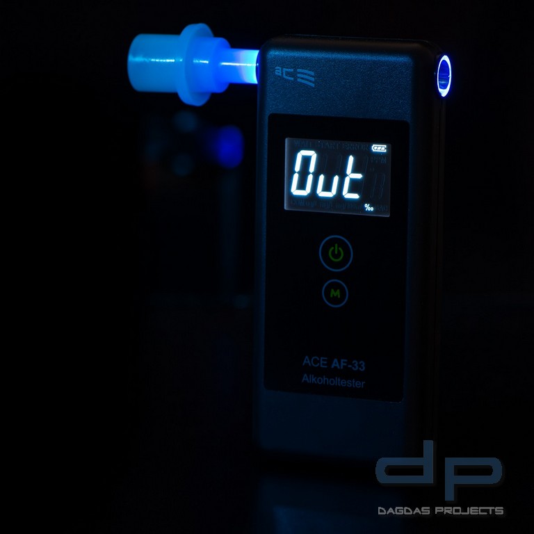 Alkoholtester ACE AF-33, TU-Wien-Messgenauigkeit: 97,9 %*
