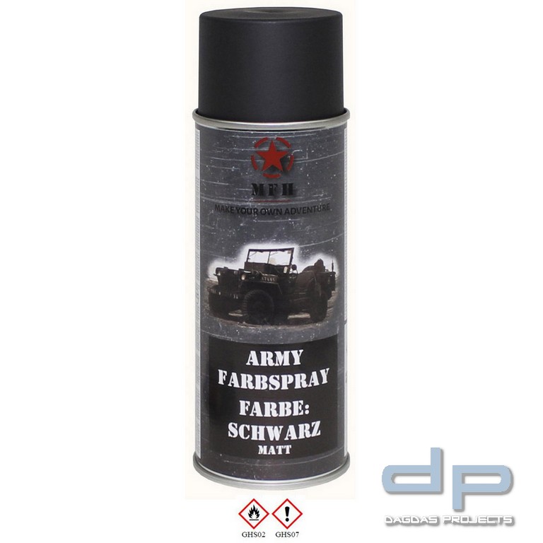 Farbspray, "Army" SCHWARZ, matt, 400 ml