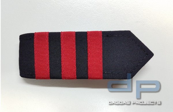 ETZEL® SCHULTERKLAPPEN PAAR (MIT KLETT) DEUTSCHE BAHN 3 BALKEN ROT (LOKFÜHRER)