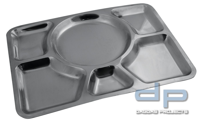 Kantinenplatte Edelstahl