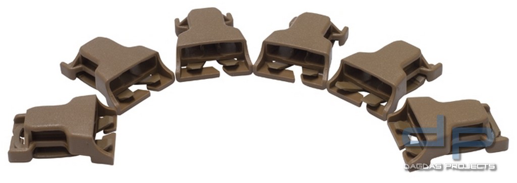 Duraflex QD Buckle 6er-Pack in verschiedenen Farben