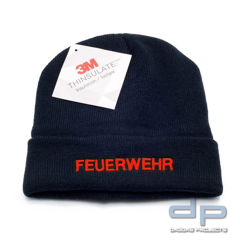 PACOTEX® Premium Wintermütze Strickmütze marineblau mit 3M Thinsulate Wärmeisolation
