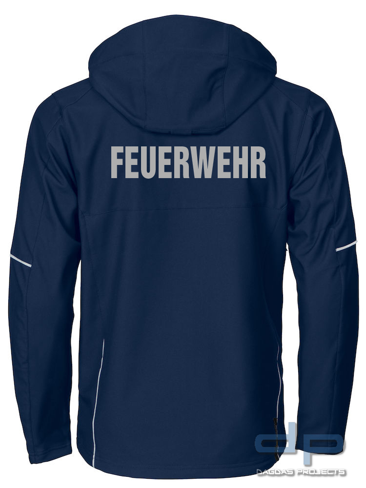 Behörden Funktions Softshelljacke 3-lagig inklusive Wunschbedruckung in 3 m reflex silber