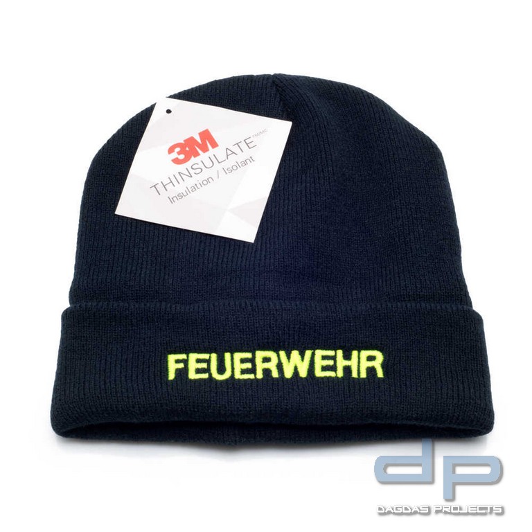 PACOTEX® Premium Wintermütze Strickmütze marineblau mit 3M Thinsulate Wärmeisolation