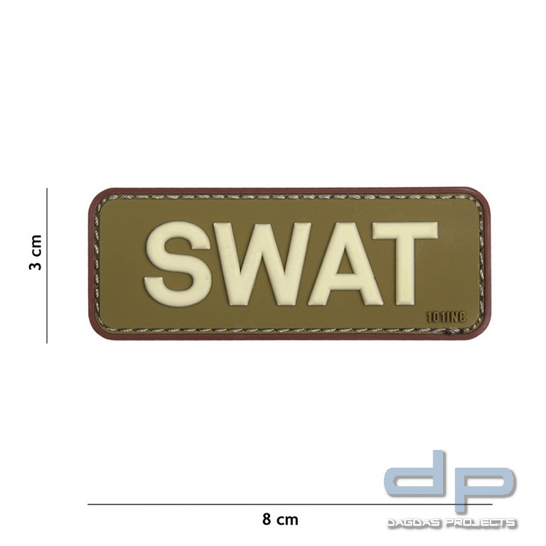 Emblem 3D PVC SWAT grün/braun