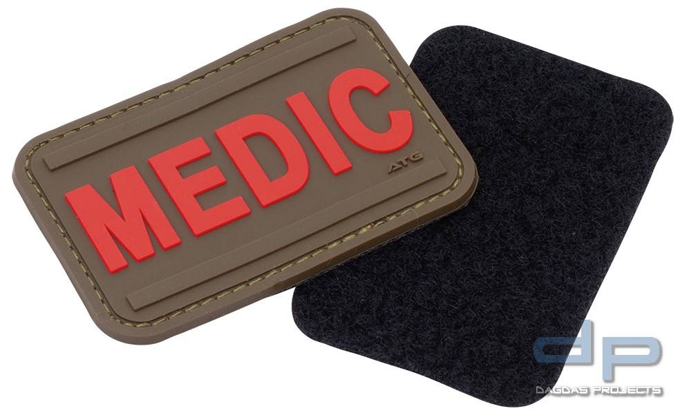 3D Rubber Patch Medic in verschiedenen Farben