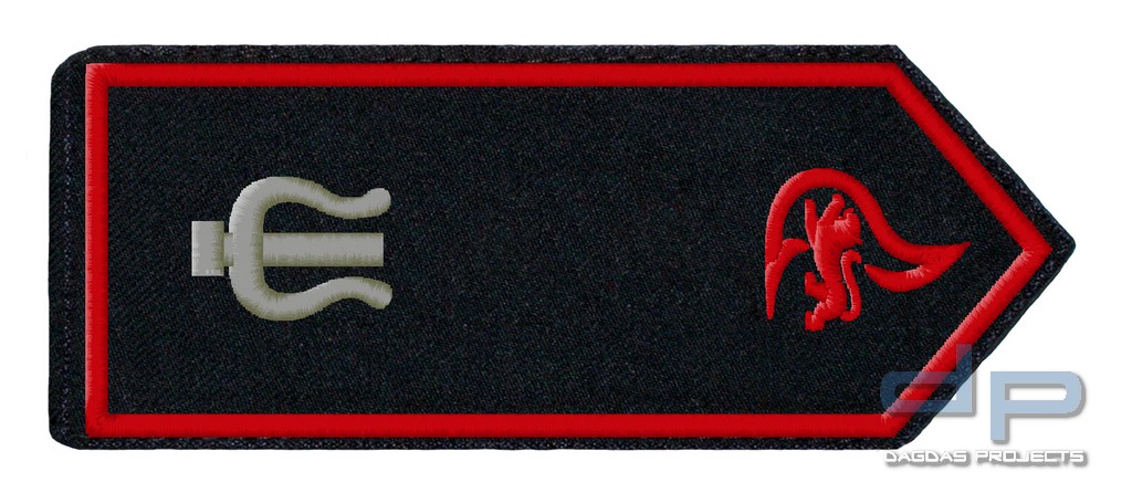 SCHULTERKLAPPENPAAR FEUERWEHR, BADEN-WÜRTTEMBERG STABFÜHRER / LEITER DER MUSIKABTEILUNG