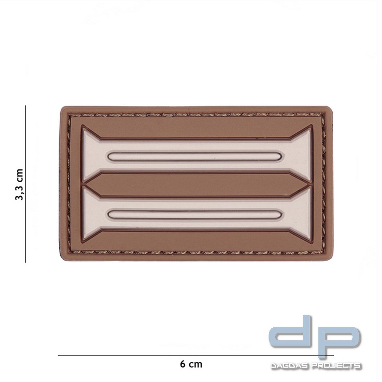 Emblem 3D PVC Deutsche Insignia braun