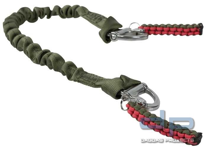 Sicherungsleine mit 2 Snap Shackle verschiedene Farben