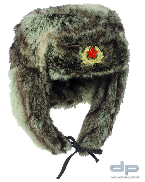 RUSS.WINTERMÜTZE 'SHAPKA' BRAUN VPE 5